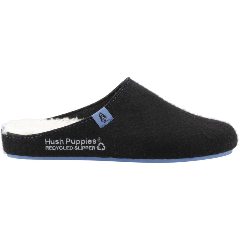 Hush Puppies The Good Slipper 90% Recycled RPET Synthetic Men's Black/Blue Slippers