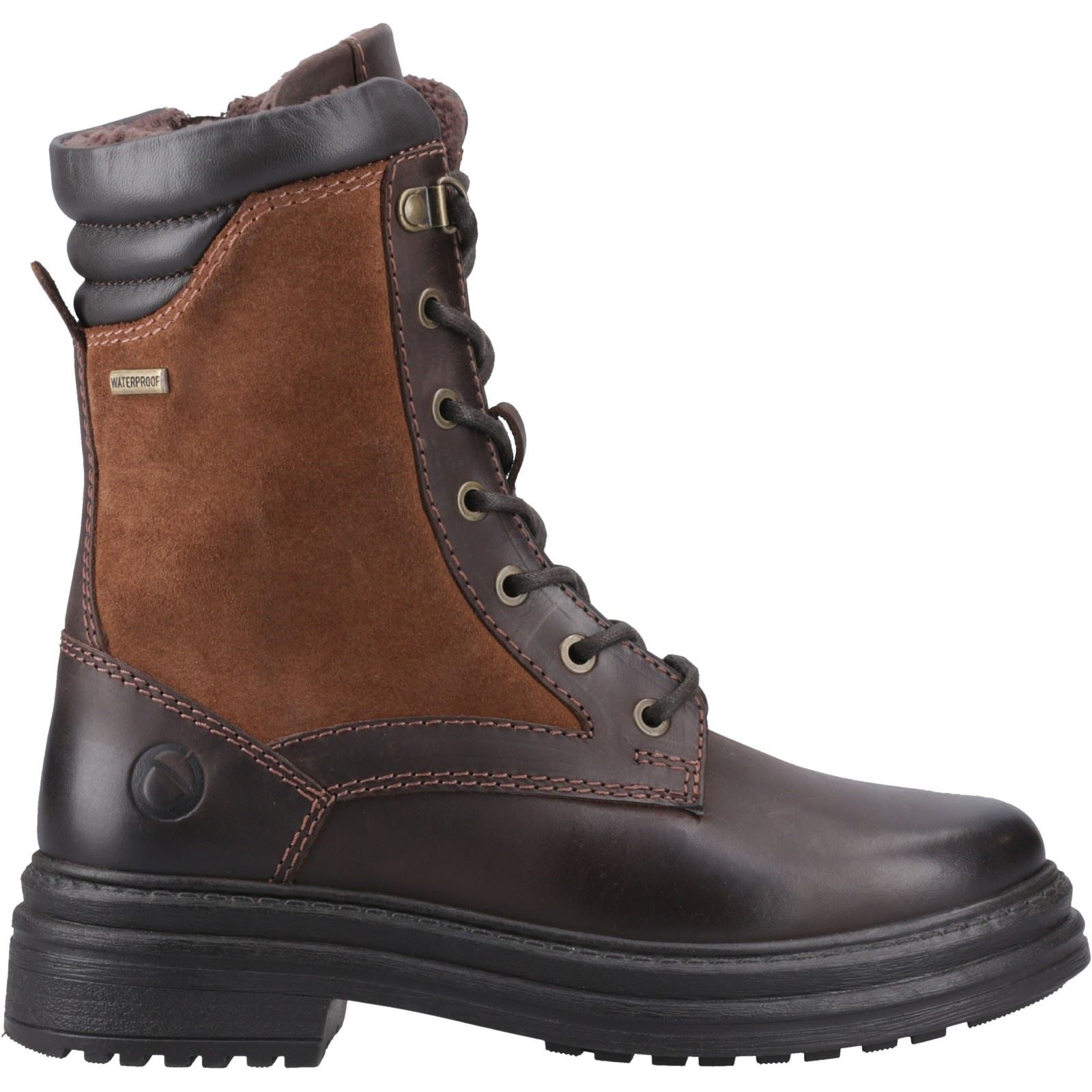 Cotswold Lacock Leather Women's Brown Boots