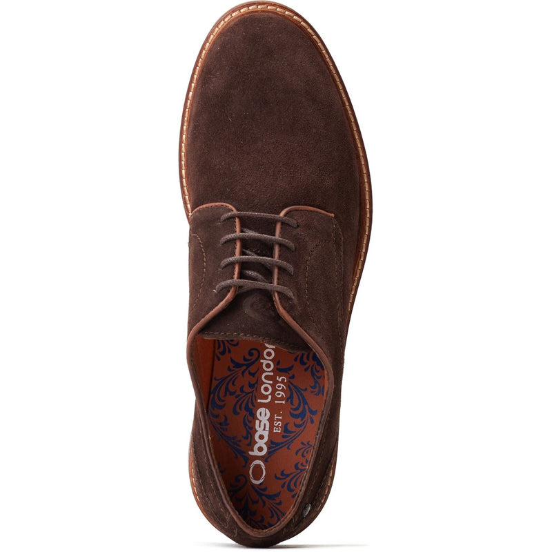 Base London Mawley Leather Men's Burnt Brown Oxford Shoes