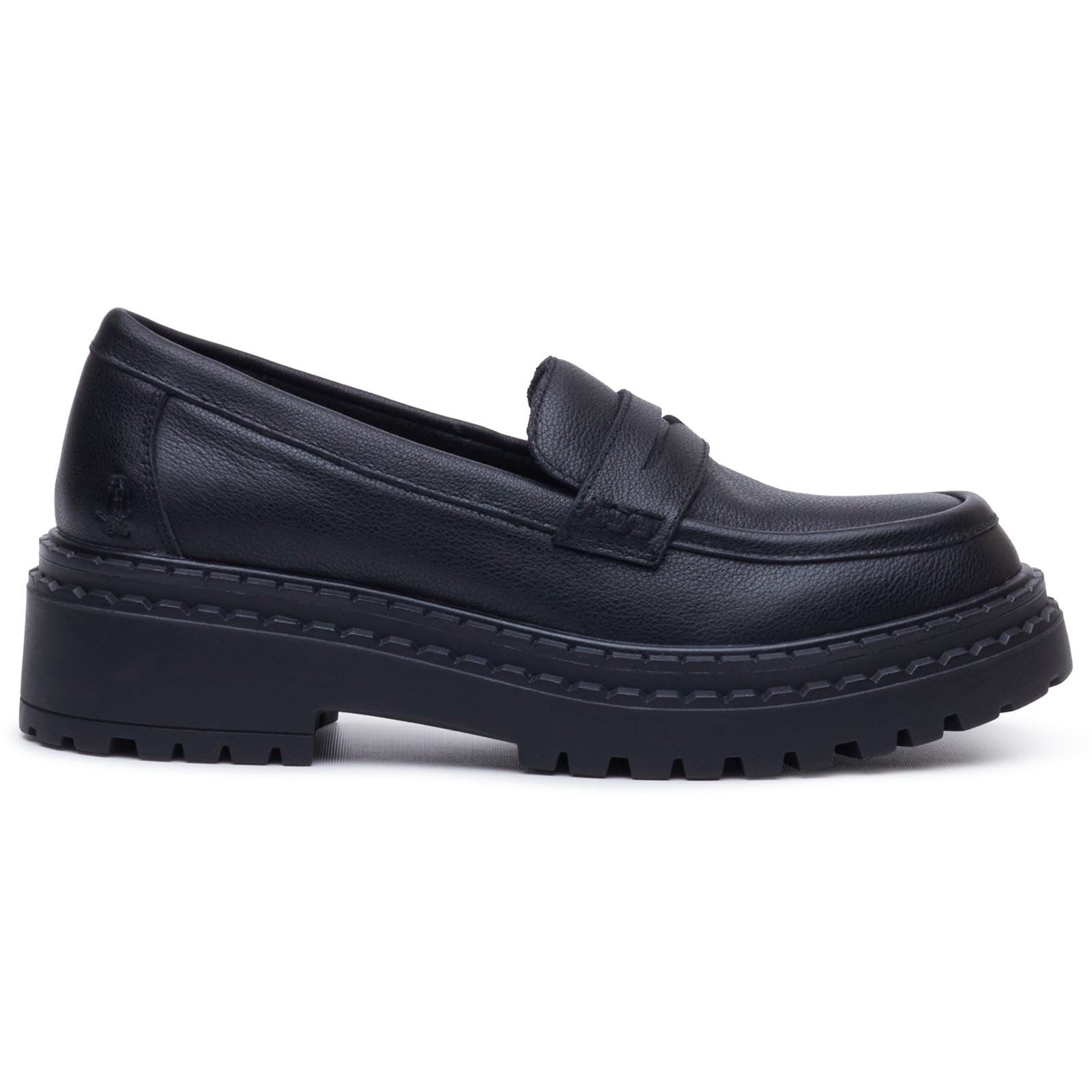 Hush Puppies Odessa Leather Women's Black Loafers
