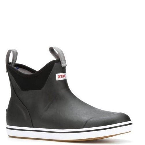 Xtratuf Ankle Deck Rubber Black Wellington Boots