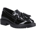 Hush Puppies Abigail Patent Leather Youth Girl's Black Loafers