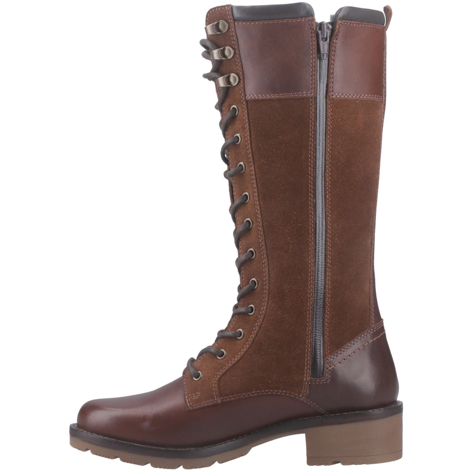 Hunter Skye Tall Boot Leather Women's Brown Boots