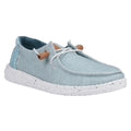 HEYDUDE Wendy Heathered Slub Tropical Linen/Lyocell/Cotton Women's Blue Loafers