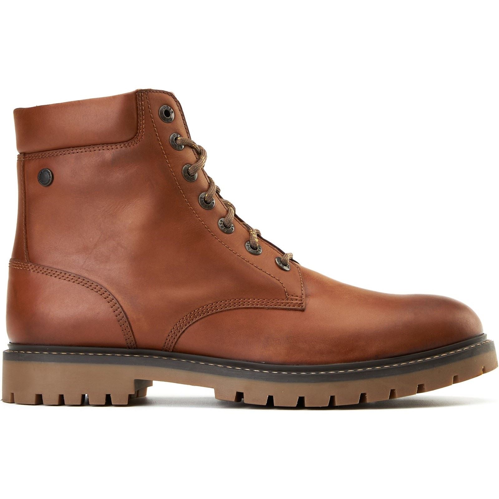 Base London Nickel Leather Men's Tan Ankle Boots