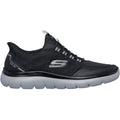 Skechers Summits Top Rate Textile Men's Black/Charcoal Trainers