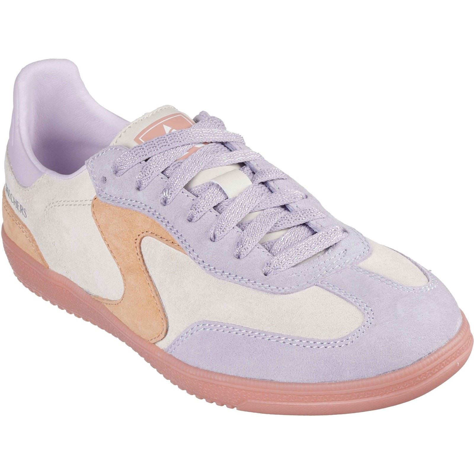 Skechers Hotshot For The Win Leather Women's Natural/Multi Standard Trainers