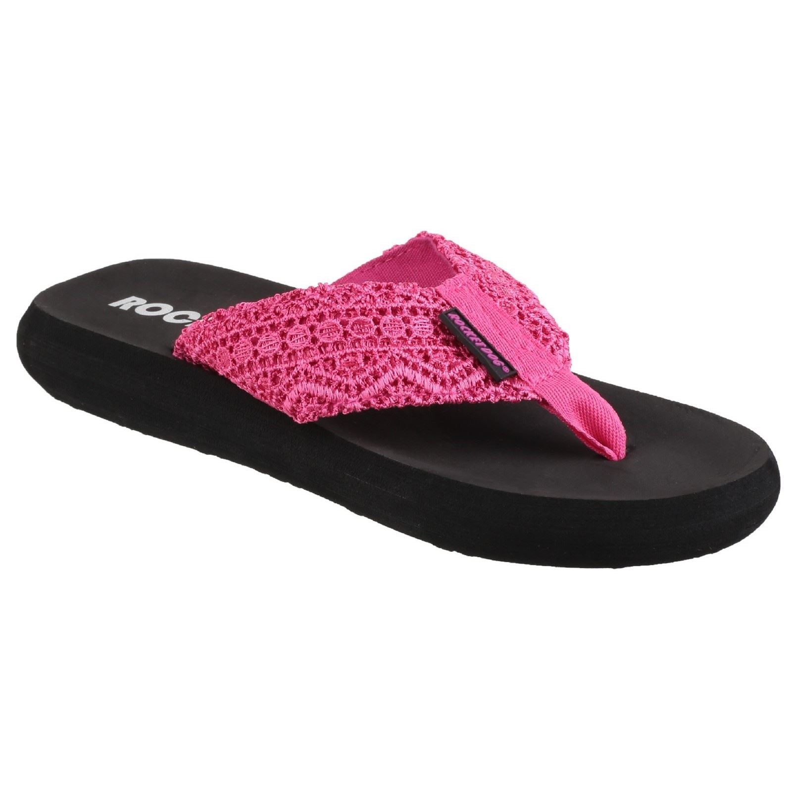 Rocket Dog Spotlight Lima Fabric Women's Pink Flip Flops