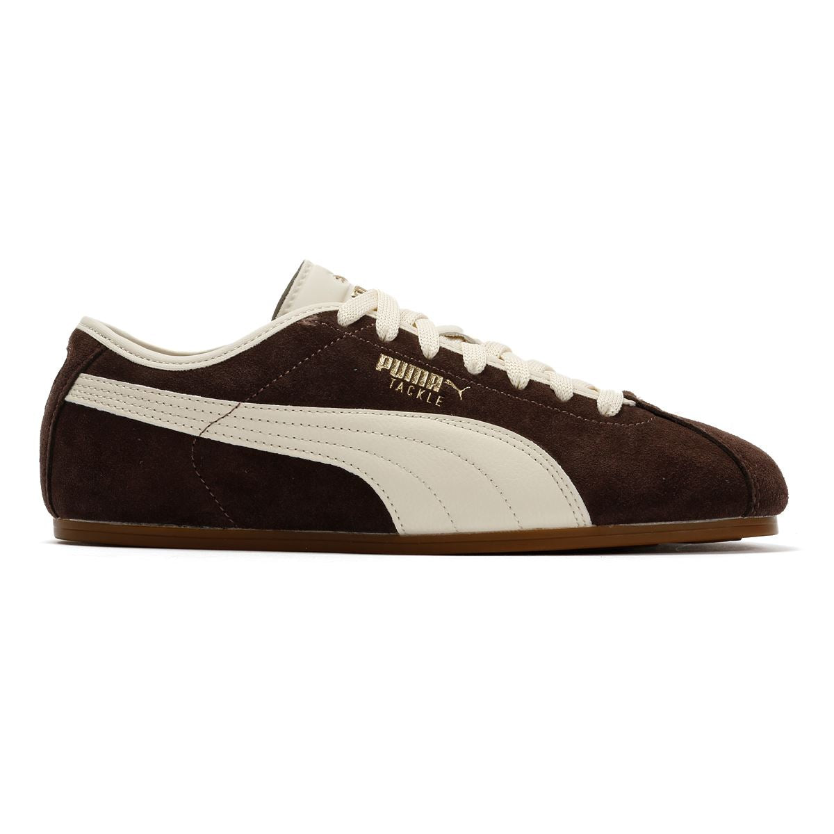 Puma Tackle Suede Chocolate/Alpine Snow Trainers