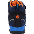 Hi-Tec Blackout Mid Synthetic Soft Shell Junior Navy/Orange/Lake Blue Hiking Boots