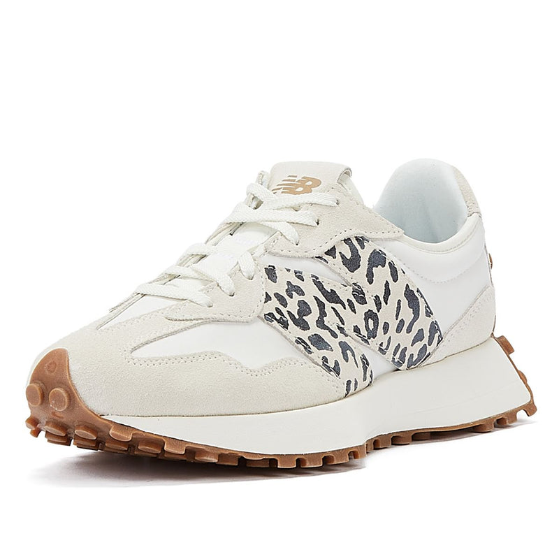 New Balance 327 Animal Print Sea Salt Women's White Trainers