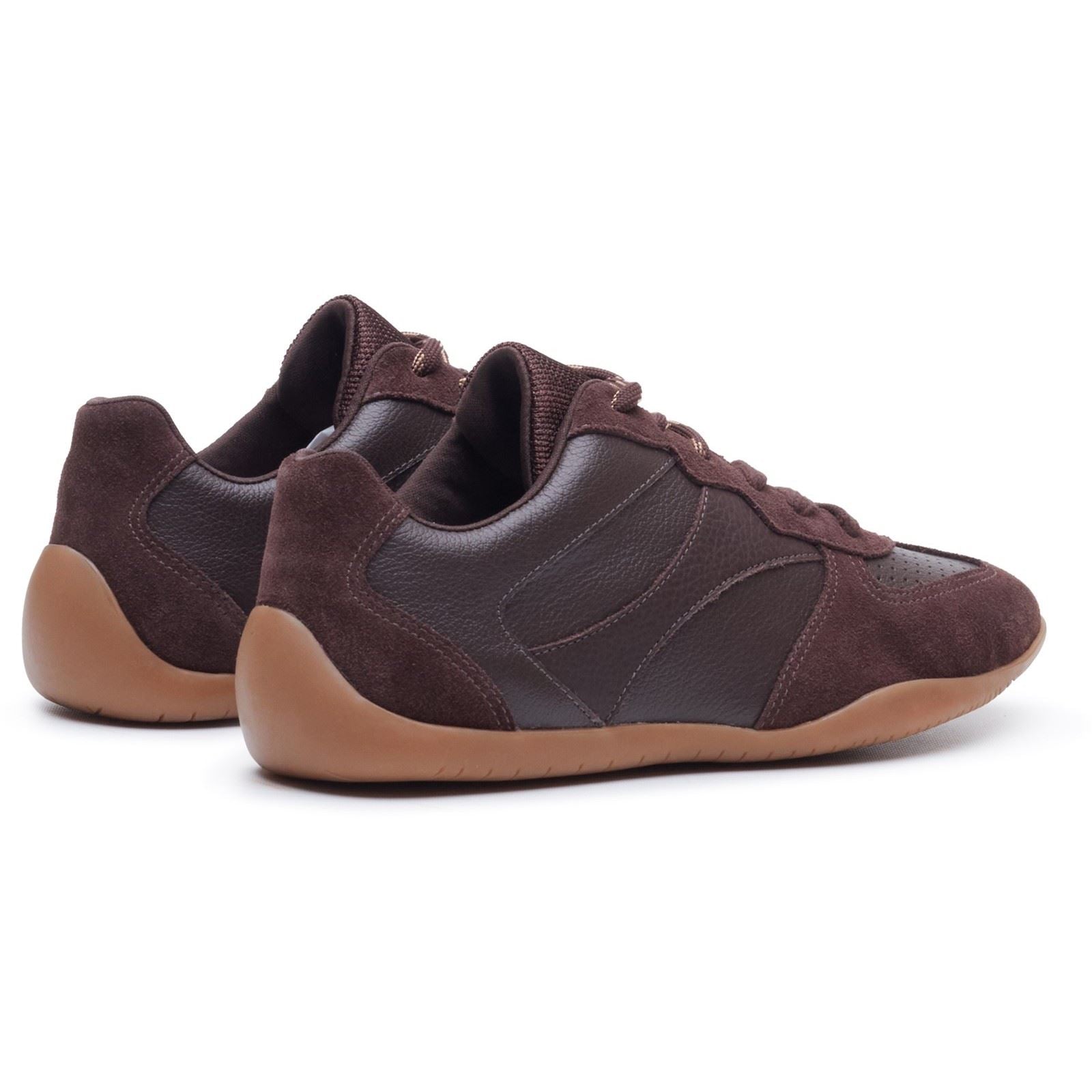 Hush Puppies Jovie Leather Women's CHOCOLATE Trainers