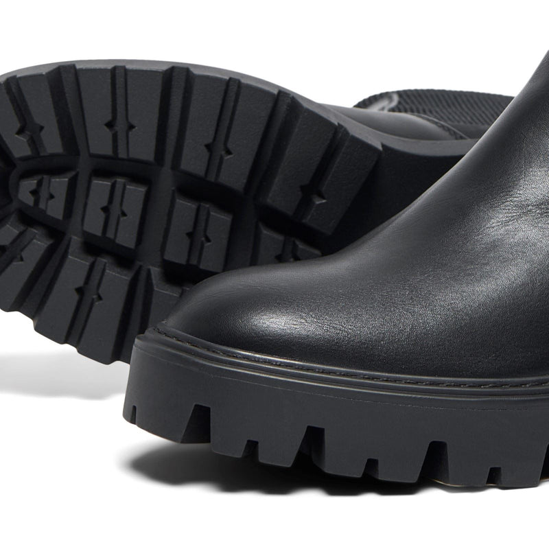 ONLY BETTY-7 Polyester Blend Women's Black Heeled Ankle Boots