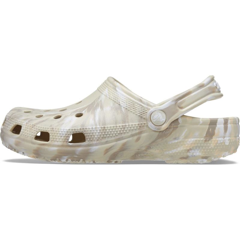 Crocs Classic Marbled Synthetic Bone/Multi Clogs