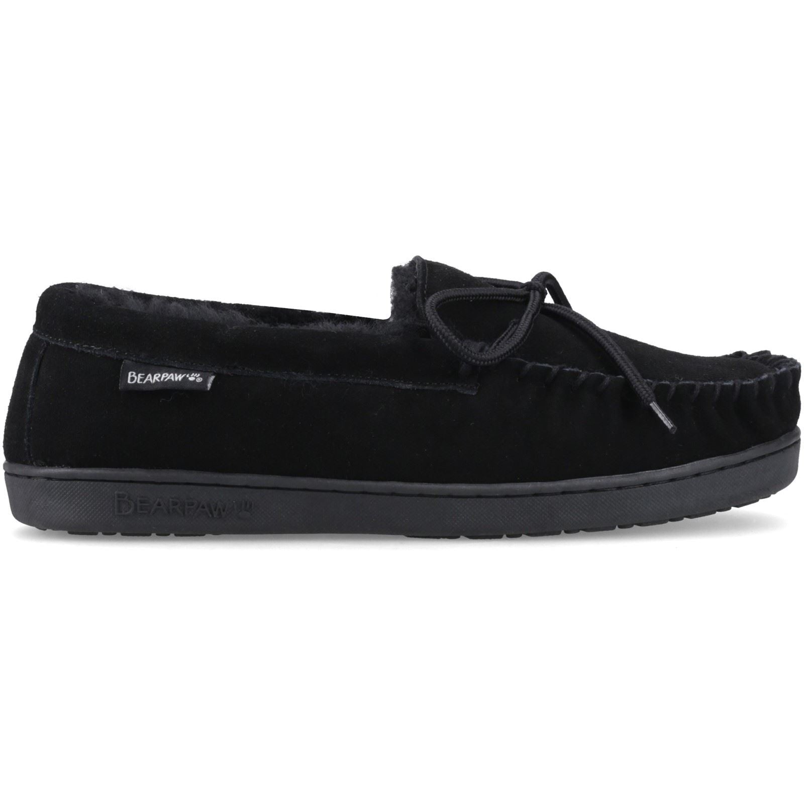Bearpaw Moc II Suede Men's Black Slippers