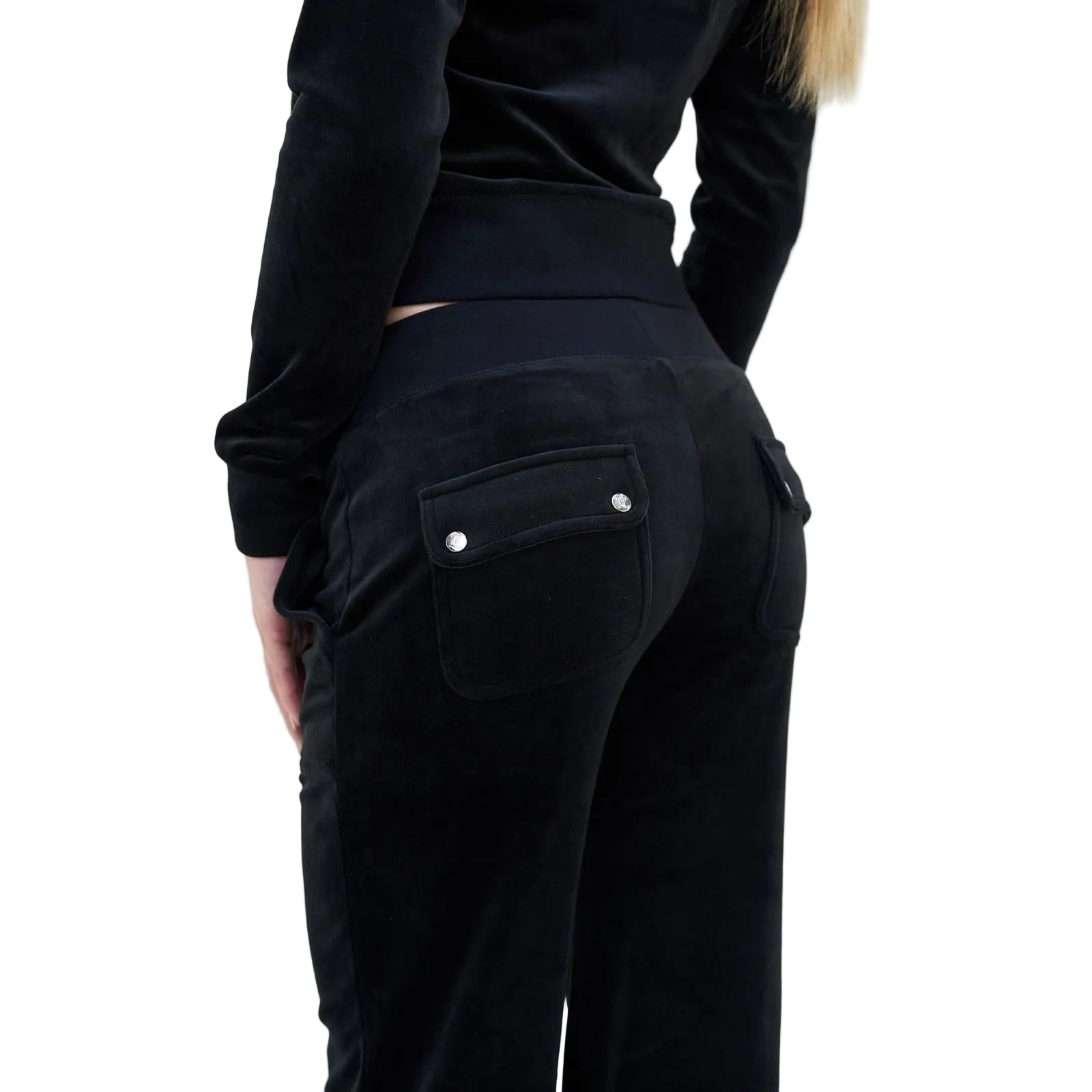 Juicy Couture Del Ray Polyester Women's Black Joggers