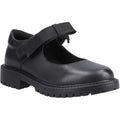 Hush Puppies Astrid Bow Leather Youth Girl's Black Shoes