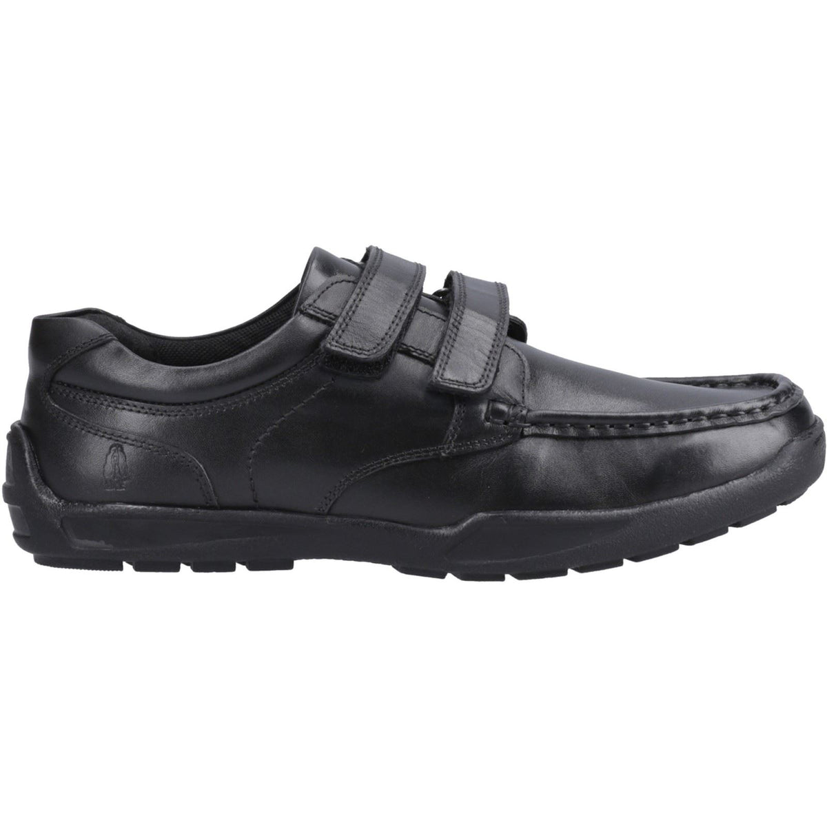Hush Puppies Maddox Leather Black Moccasins Shoes