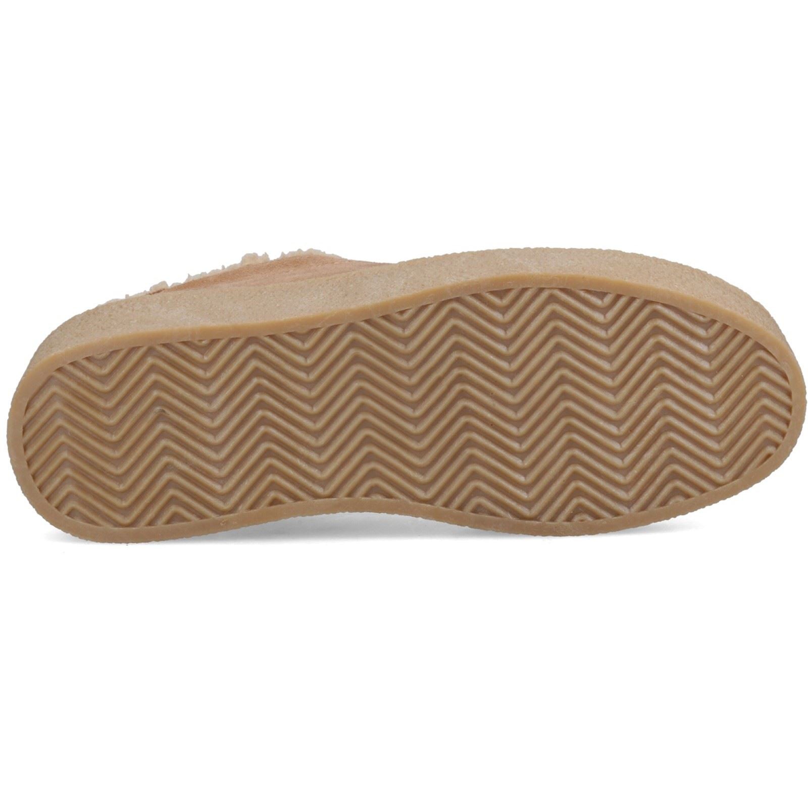 Hush Puppies Brinlee Fur Suede Women's Light Tan Trainers