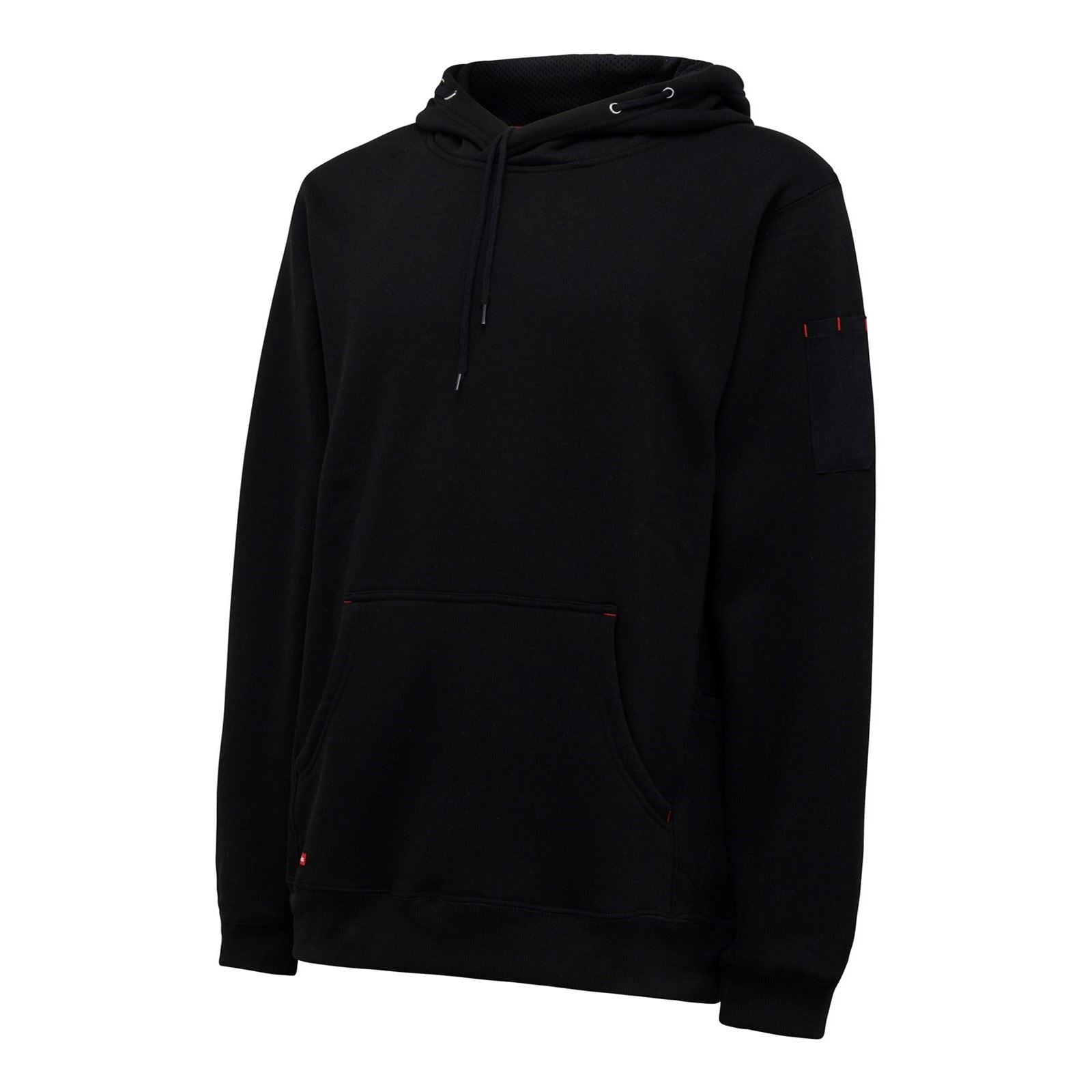 Hard Yakka Brushed Fleece Synthetic Men's Black Hooded Sweatshirt