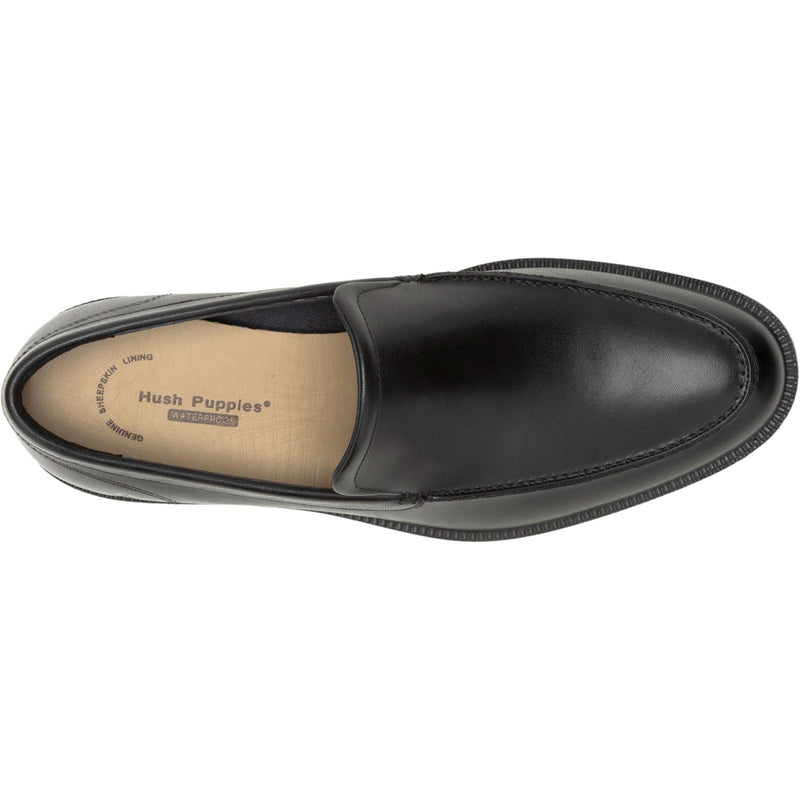 Hush Puppies Banker Leather Men's Black Lace-Up Shoes