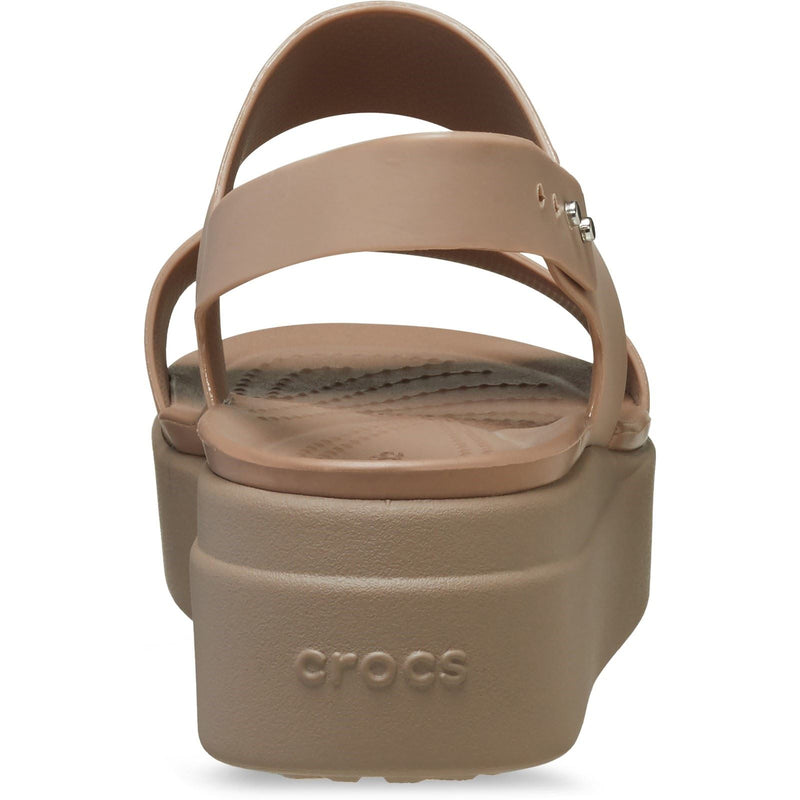 Crocs Brooklyn Low Wedge Synthetic Women's Latte/Mushroom Sandals