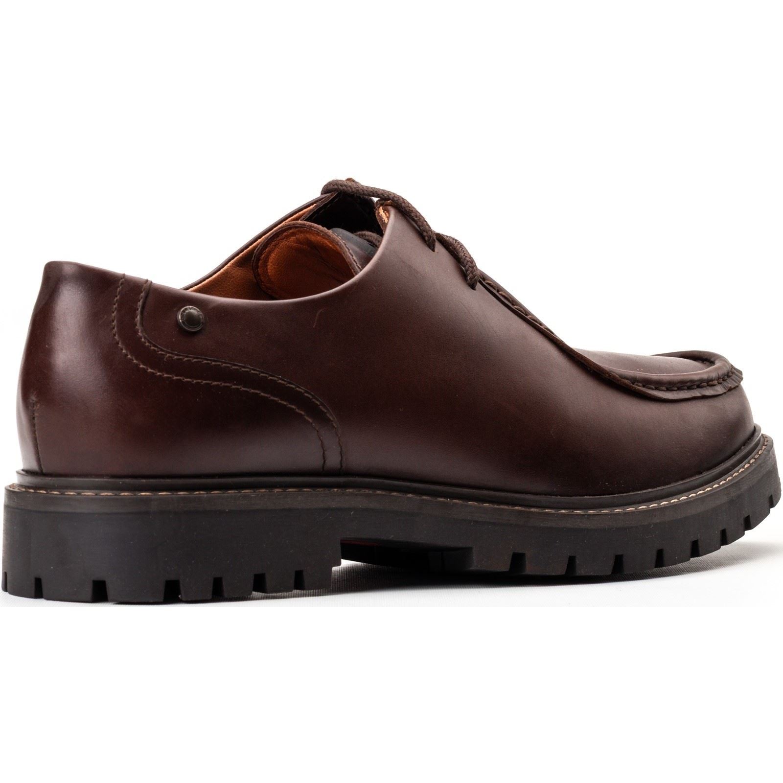 Base London Carbon Leather Men's Brown Moccasins Shoes