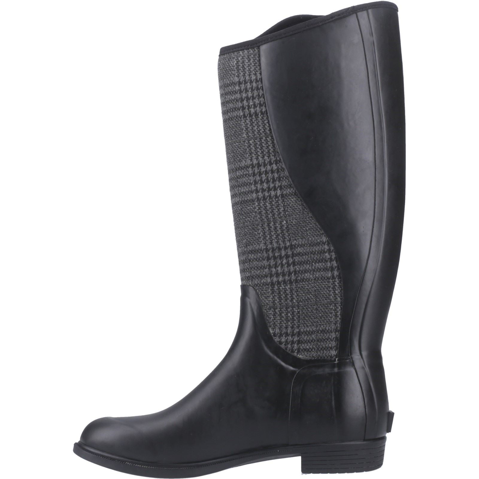Muck Boots Derby Tall Rubber Women's Black/Plaid Winter Knee High Boots