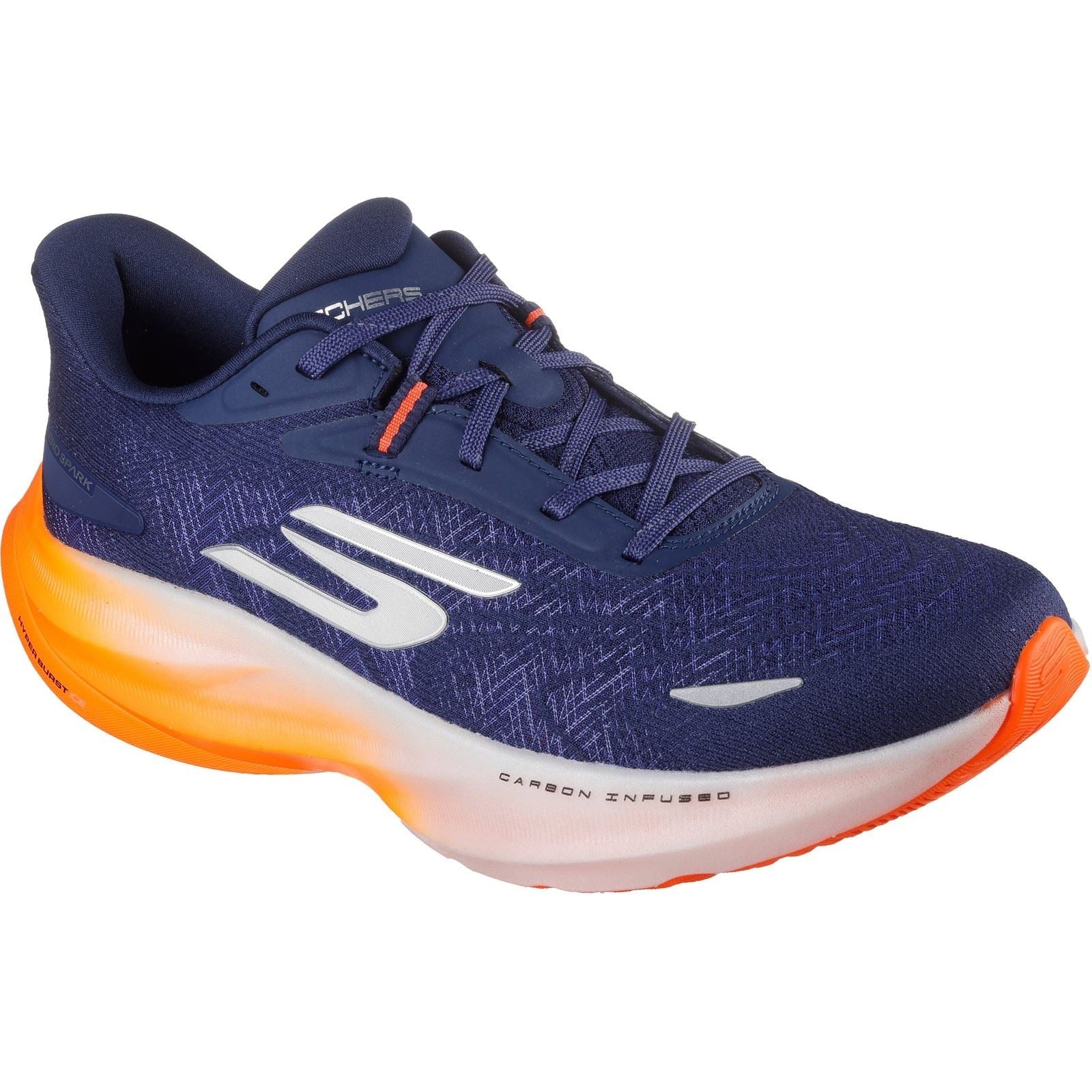 Skechers Performance GO RUN Ride 12 Textile Men's Navy/Orange Trainers
