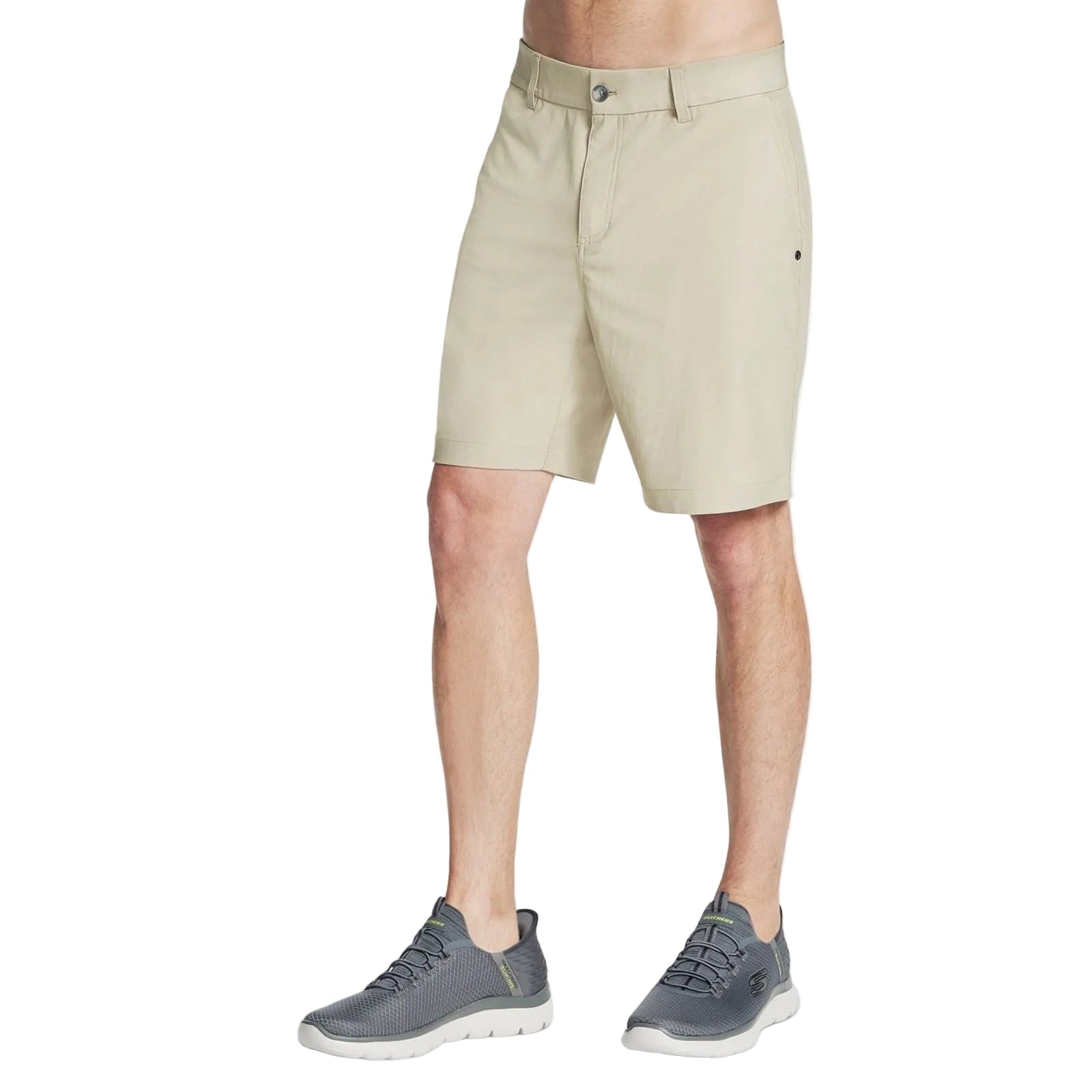 Skechers Premium Everywhere 9 Inch Short Polyester Men's Natural Knee-Length Shorts