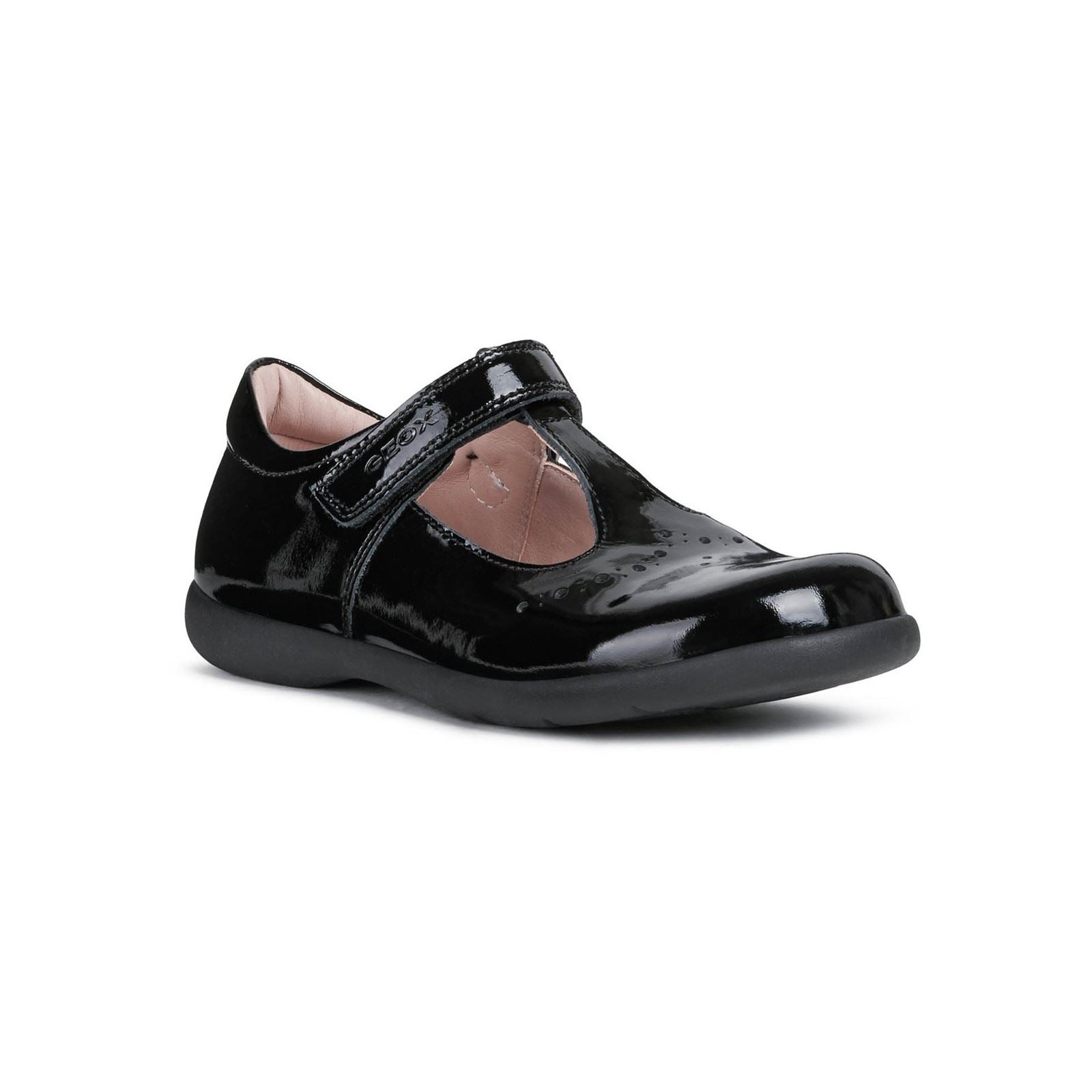 Geox Naimara Leather Black Patent Shoes