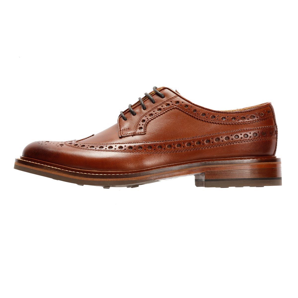 Chapman & Moore Longwing Brogue Country Leather Men's Berry Shoes