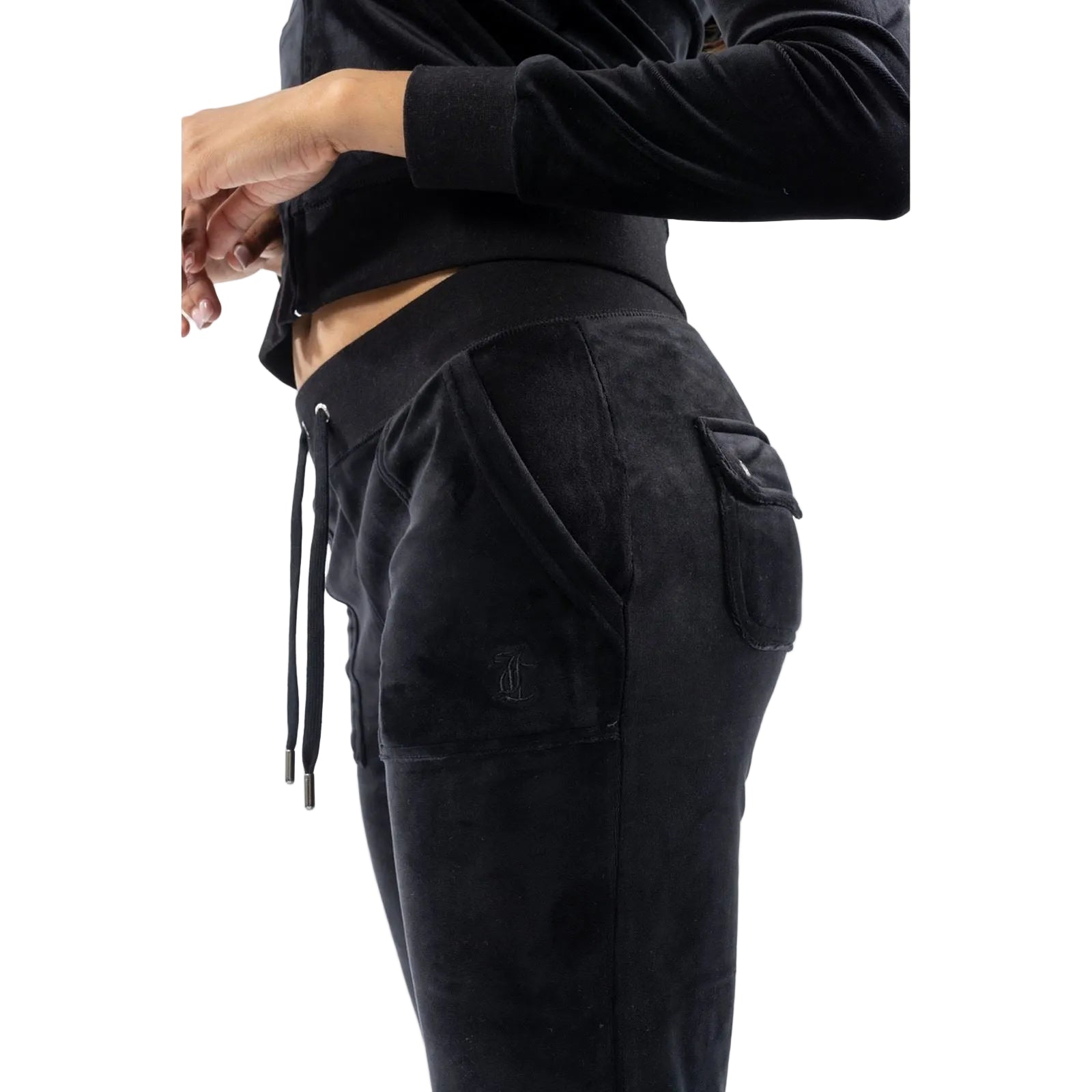 Juicy Couture Del Ray Polyester Women's Black Joggers