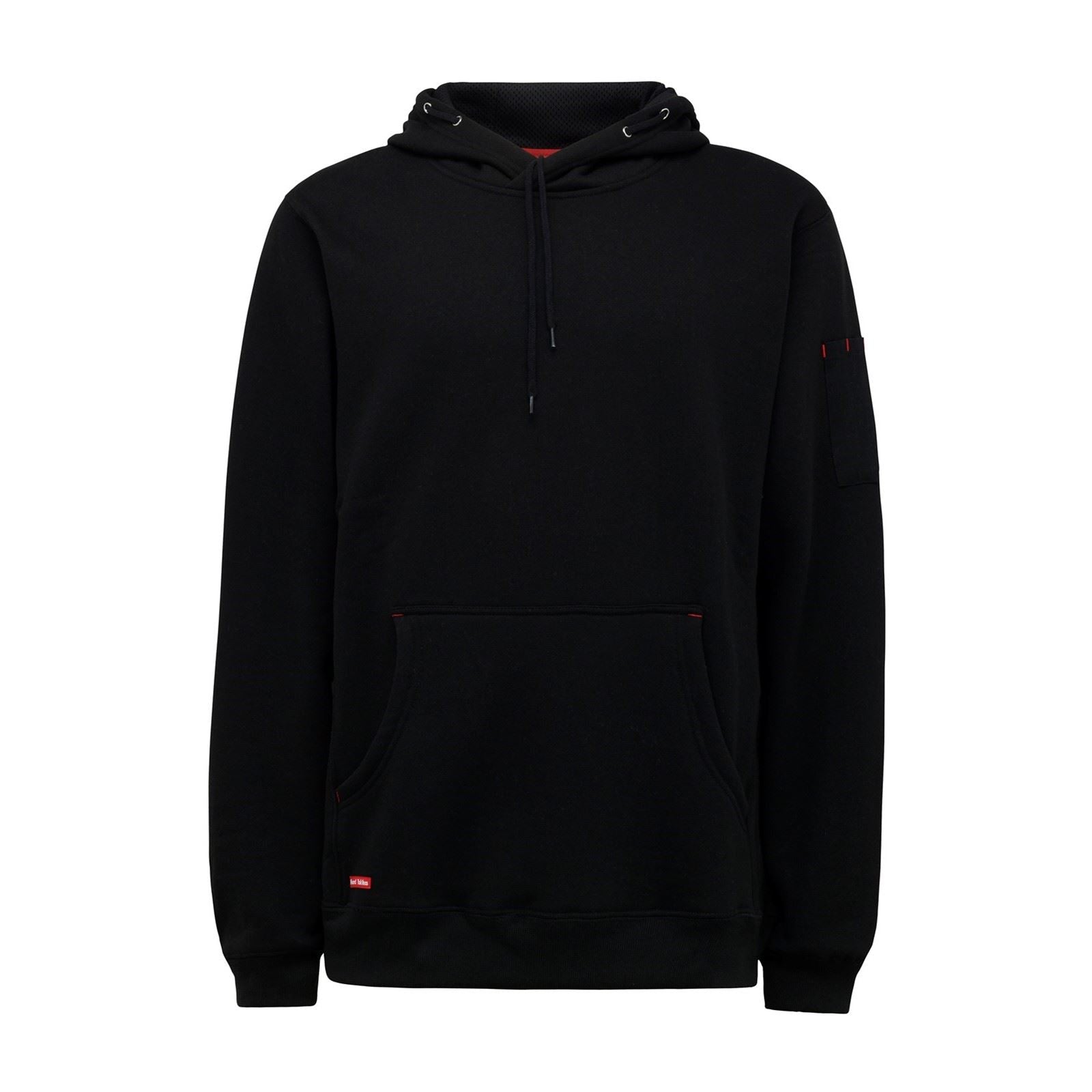 Hard Yakka Brushed Fleece Synthetic Men's Black Hooded Sweatshirt
