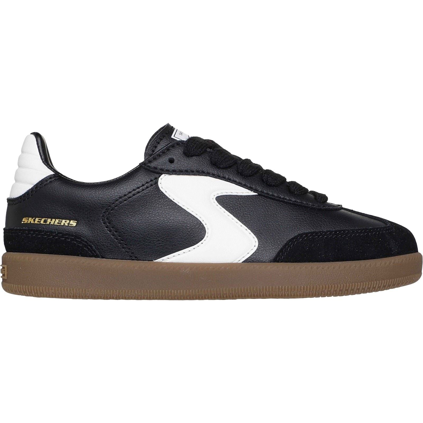 Skechers Hotshot Junior Varsity Boy's Black/White Trainers