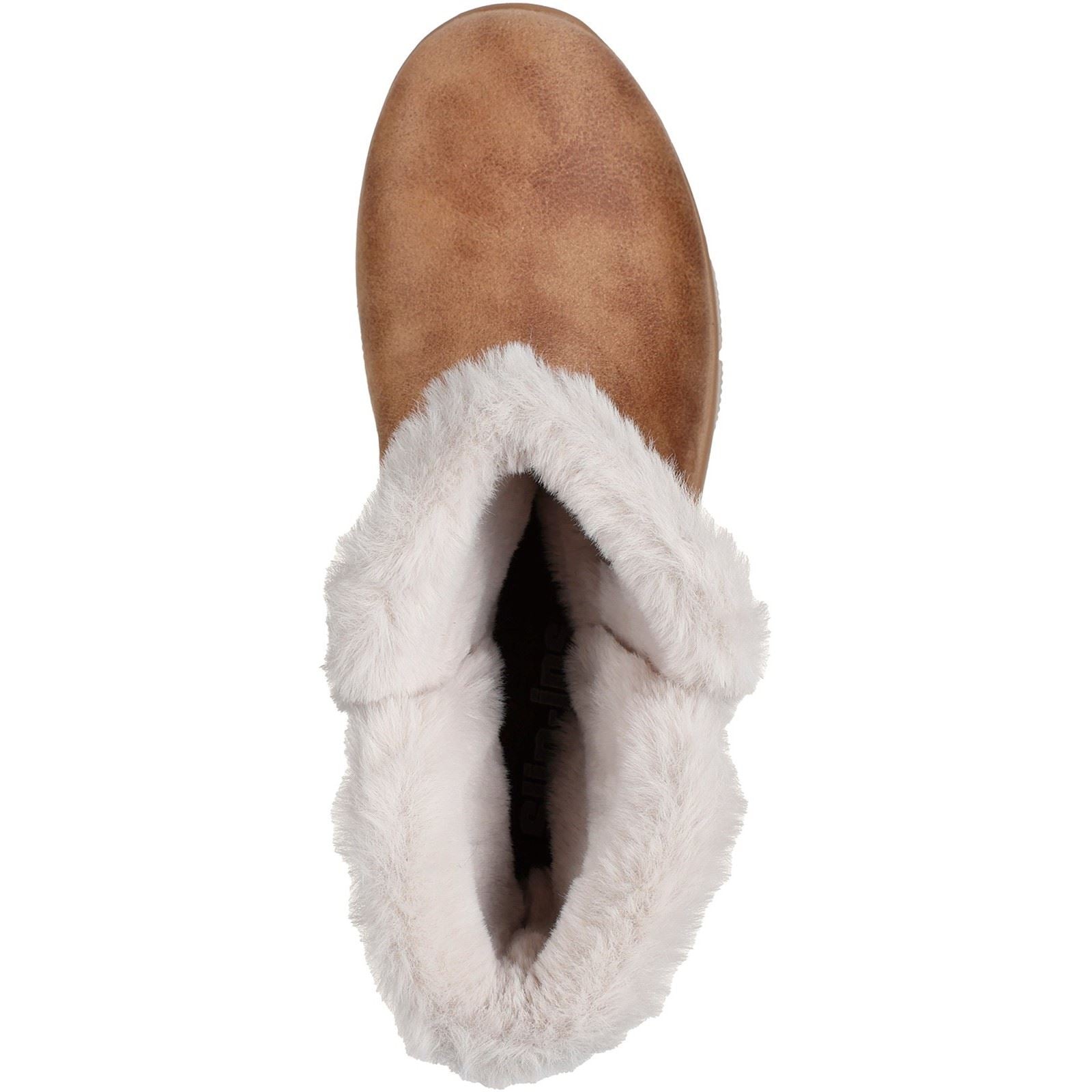 Skechers Easy Going Dreamers Move Textile Women's Chestnut Winter Ankle Boots