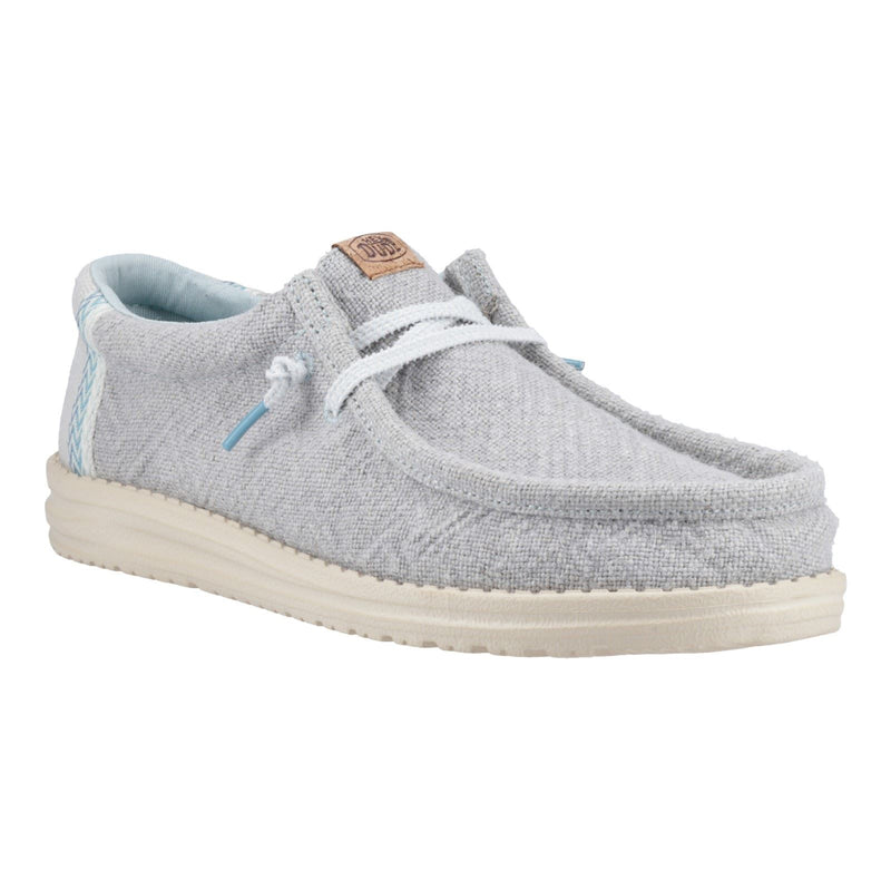 HEYDUDE Wally Jute Jute Men's Cloud Blue/Dawn Blue Moccasins Shoes