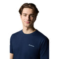 Columbia North Cascades Short Sleeve Tee Cotton Men's Blue Short Sleeve T-Shirts