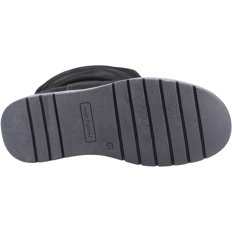 Hush Puppies Lucinda Suede Women's Black Boots