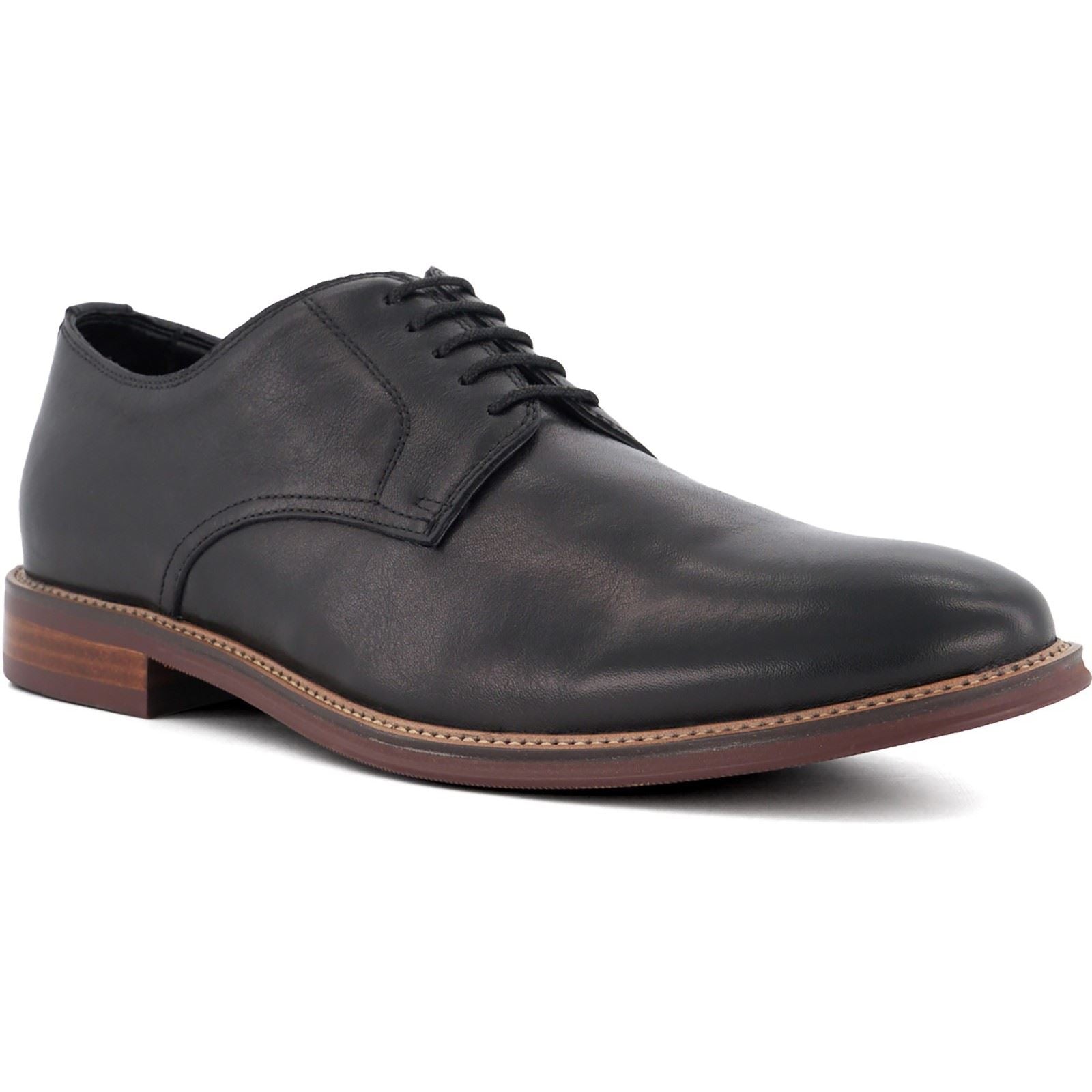 Dune Stanley Men's Black Lace-Up Shoes