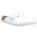 Birkenstock Boston Leather Men's White Clogs