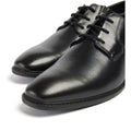 Pod Smyth Leather Men's Black Lace-Up Shoes