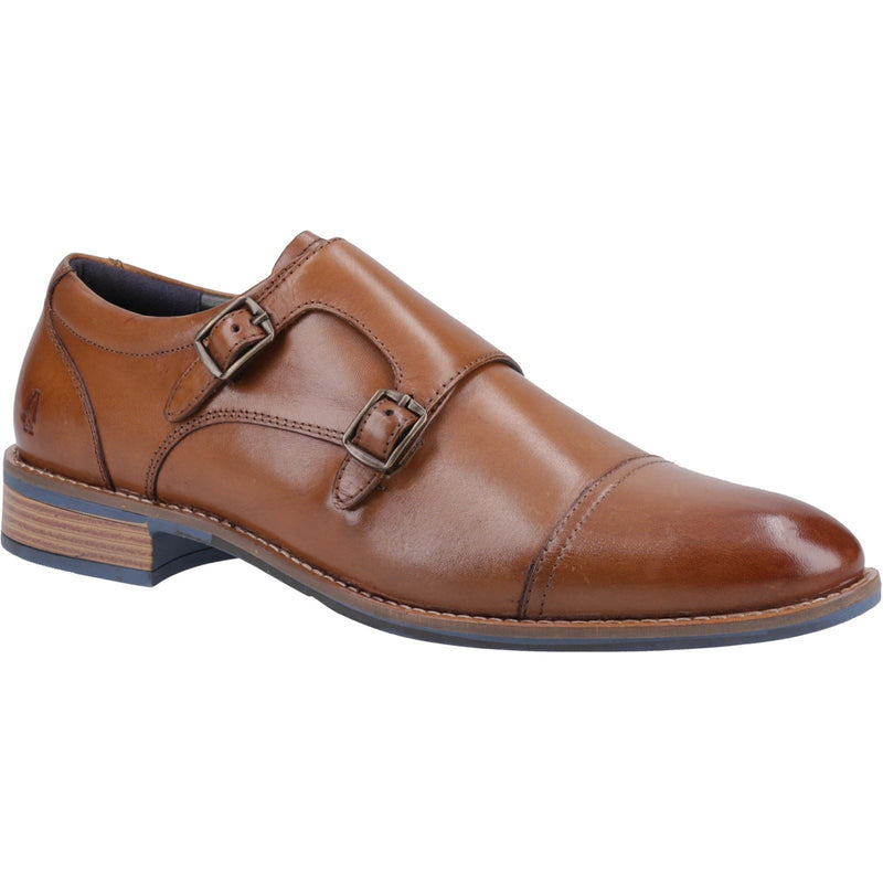 Hush Puppies David Leather Men's Tan Double Monk Shoes