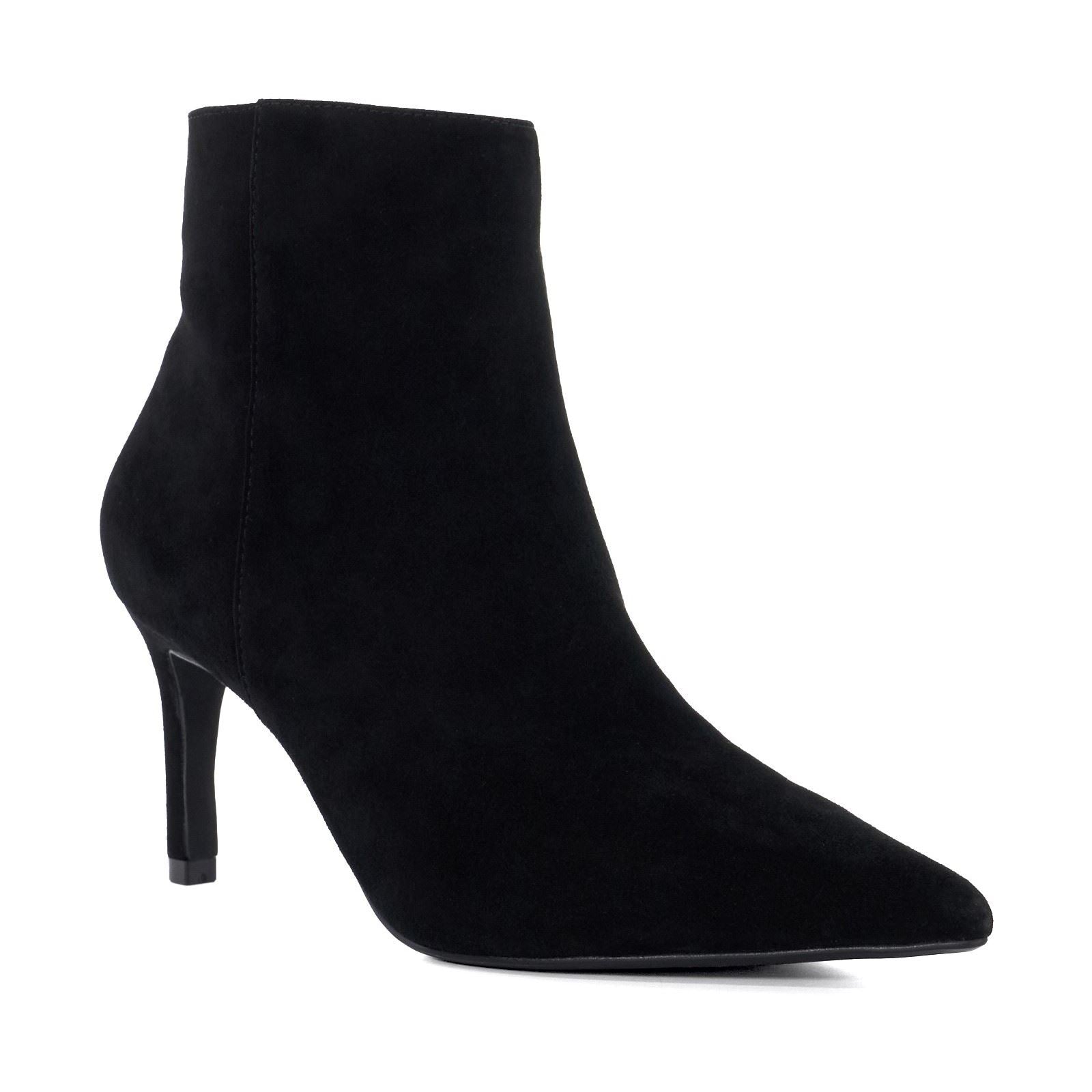 Dune Obsessively Suede Women's Black Heeled Ankle Boots