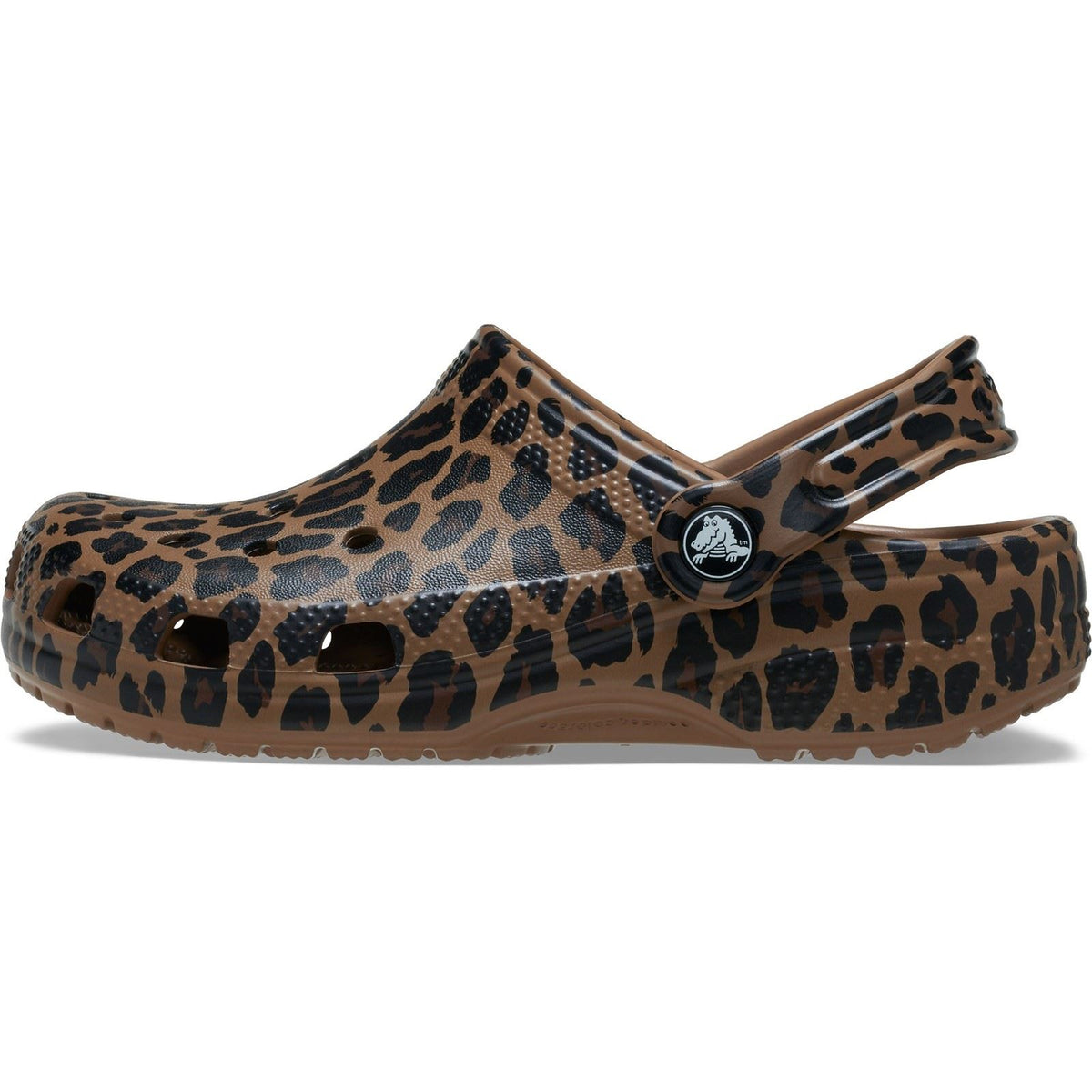 Crocs Classic Animal Kid EVA Girl's Sepia/Leopard Casual Shoes - Clogs