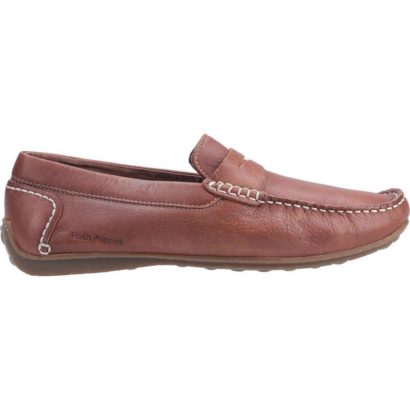 Hush Puppies Roscoe Leather Men's Brown Boat Shoes