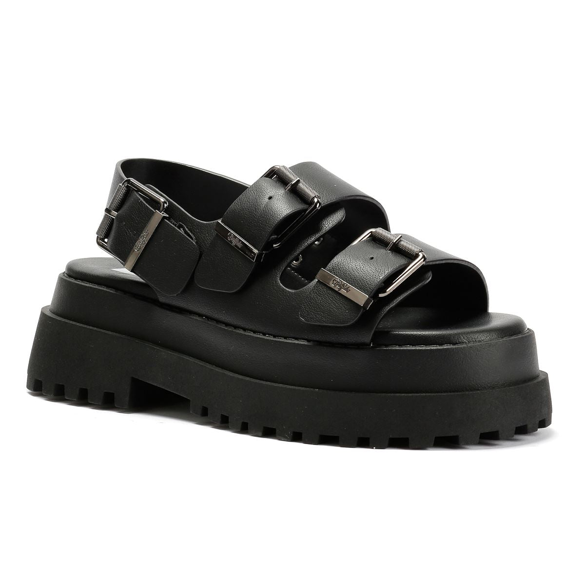 Buffalo Pluto Ari Women's Black Sandals