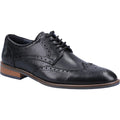 Hush Puppies Dustin Brogue Leather Men's Black Brogues Shoes