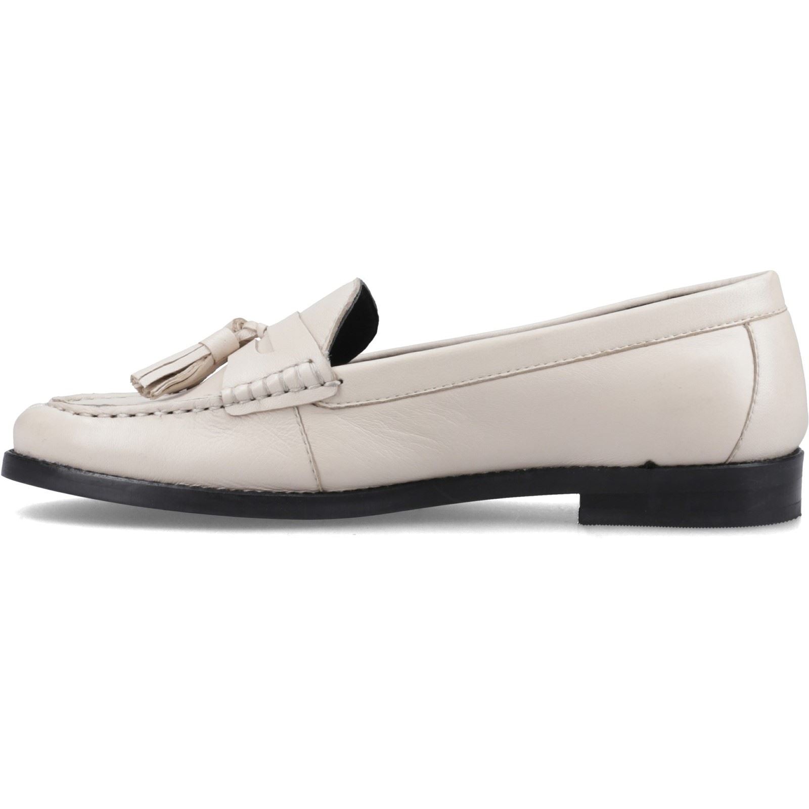 Hush Puppies Connie Leather Women's Cream Loafers