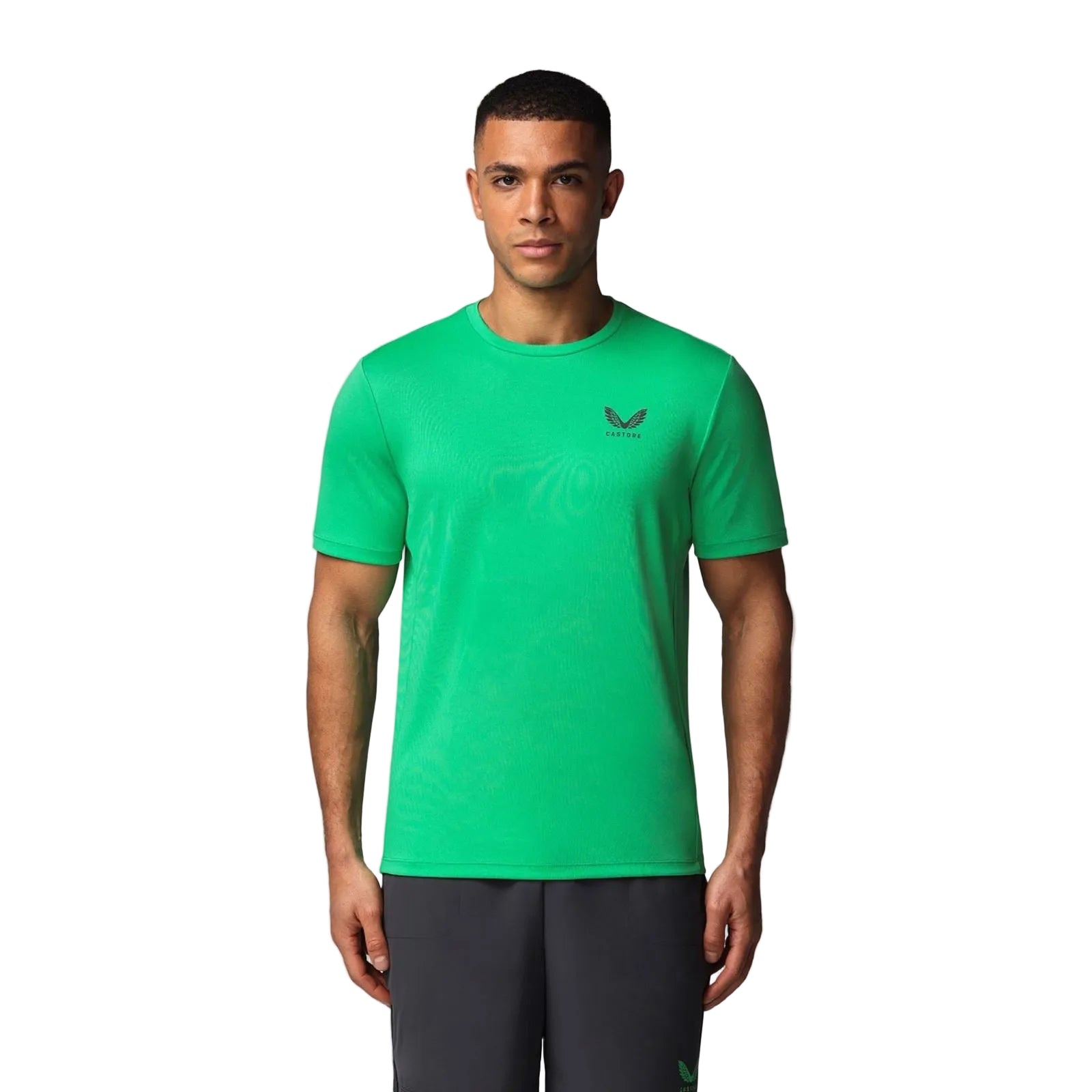 Castore Short Sleeve Polyester Men's Green Activewear T-Shirts